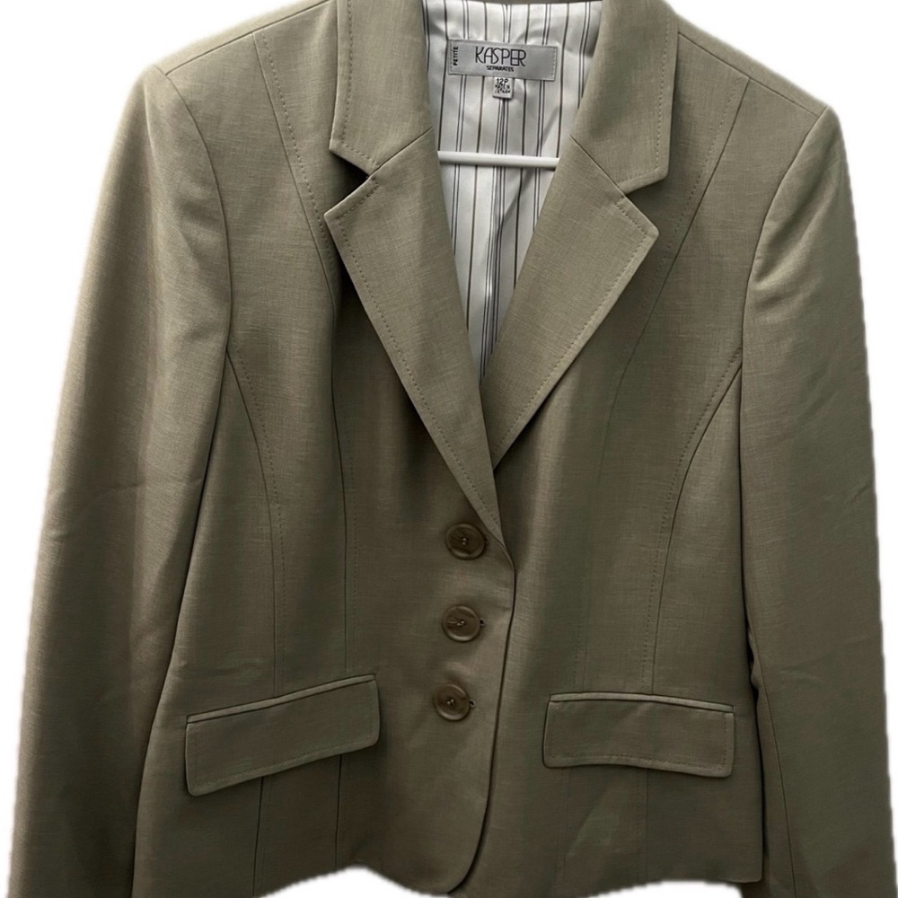 Worthington & Kasper Blazer Bundle – Houndstooth XL + Olive 12P - Picture 5 of 7